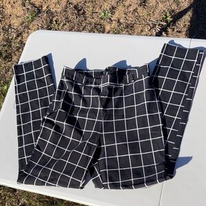 Forever 21 Black and White Checkered Pants
